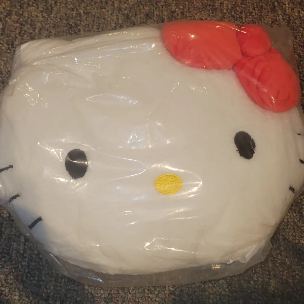 Hello Kitty White and Red Stuffed Animal Plush Decorative Pillow